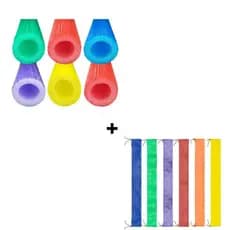 Kit 06 Isotubos Blindados para Cama Elástica + 06 Capas de Isotubos
