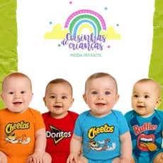 Body salgadinhos Doritos Cheetos Ruffles biscoito Chetos Rafles bori fantasia mesversário