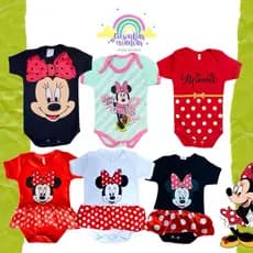 body Minnie touca Minnie, body Minnie verde, body saia Minnie mesversário temático fantasia Mickey bori Body saia Minnie