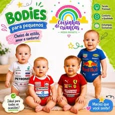 Body bebê fórmula um bori corrida ferrari redbull senna mercedes mesversários temático fórmula um