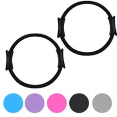 Kit 2 Anel Yoga Pilates Ginástica Tonificador Arco Flexível Circulo Fisioterapia Exercício Magic
