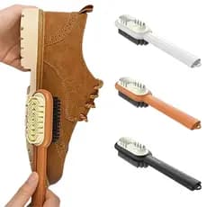 Escova Limpar Sapato Tenis Mocassins Camurça Nobuck Scarpins Limpa Bota Sneakers Esponja Sujeira