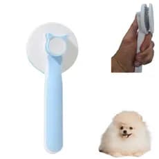 Escova Removedora Tira Pelos Pets Cães Gato Pente Plástico Ferro Pentear Cachorro Pet Rasqueadeira