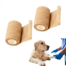 Kir 2 Bandagem Atadura Elástica Flexível Cão Cães Gato Pet Curativo Crossfit Tape Finger Fita 10 cm