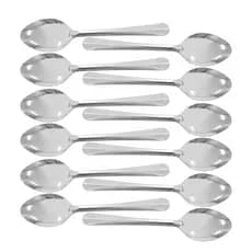 Kit 12 Colheres Café Inox Urban 11cm Restaurante Bar Buffet