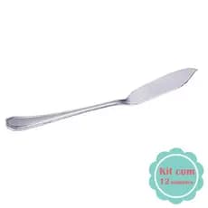 Conjunto De 12 Facas De Peixe Class Inox Class Home