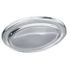 Travessa De Inox Oval Funda 40 Cm Class Home