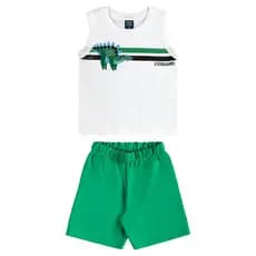 Conjunto Regata Dino Bermuda Bee Loop