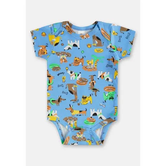 Body para Bebê Menino em Suedine Up Baby