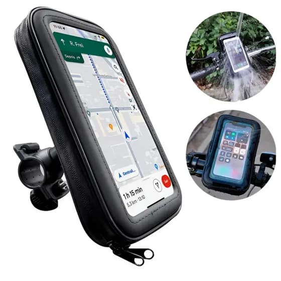 Suporte para Celular Capa Impermeável para Moto e Bike 6.3"
