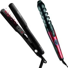 MODELADORA DE CACHOS SPIRAL EM-05 + PRANCHA ALISADORA MONDIAL P-15