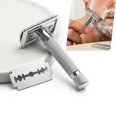 APARELHO DE BARBEAR CLASSICO EM METAL C/ LAMINA