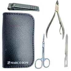 Kit Manicure Estojo Tesoura Lixa Cortador E Alicate Portatil De viagem