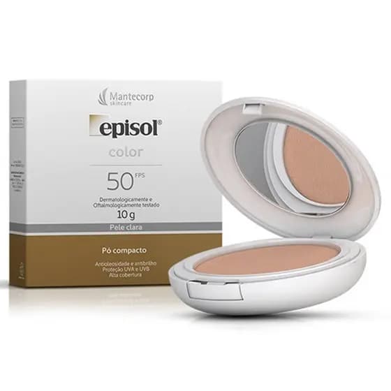 Episol Color FPS 50 Pó Compacto Pele Clara 10g