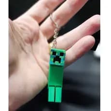 Chaveiro articulado creeper | chaveiro | articulado | mochila | escola | presente | games | jogos | RPG