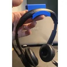 Suporte para Headset ou headphone para Monitor ou Divisória de Mesa escritório estação de trabalho