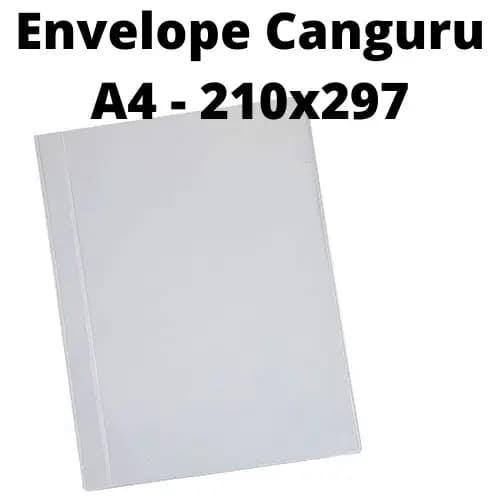 Envelope Bolso canguru 210x297 A4 para agendas e cadernos Diversos Encadernacao Agendas