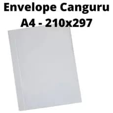 Envelope Bolso canguru 210x297 A4 para agendas e cadernos Diversos Encadernacao Agendas