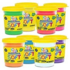 Massa de Modelar Soft 500g cores sortidas