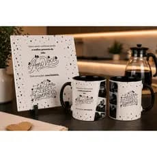 Kit Namorados 2 Canecas + Azulejo Personalizado