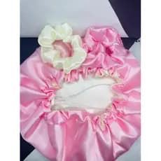 Touca de Cetim Dupla Face Ajustável + Xuxinha SCRUNCHIE Anti frizz Diversas Cores