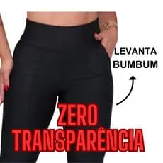 Calça Legging Feminina Montaria Flanelada Cintura Alta Suplex Zero Transparência Com Bolso