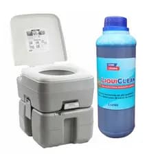 LIQUICLEAN SOLUÇÃO PARA BANHEIRO QUIMICO MOTORHOME PORTA POTE - 1L