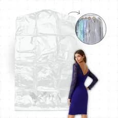 Kit 20 Capas Plásticas Para Roupas Terno Saco para Lavanderia Camarim 60 x 95cm
