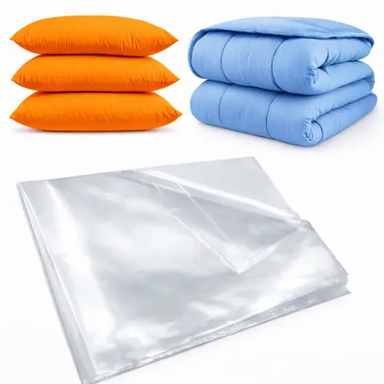 Kit 10 Saco Protetor Plástico Para Edredom Cobertor 80x100cm
