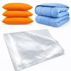 Kit 10 Saco Protetor Plástico Para Edredom Cobertor 80x100cm