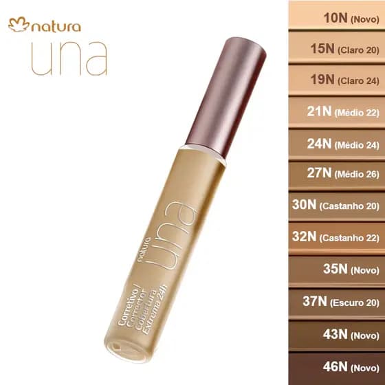 Corretivo Cobertura Extrema 24h Una Natura - 8ml (Efeito matte)