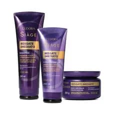 Combo Siàge Resgate Imediato: Shampoo 250ml + Condicionador 200ml + Máscara Capilar 250