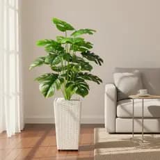 Planta Artificial Costela De Adão Vaso Com Vaso Decoração