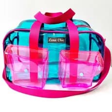 Bolsa/Mala Cristal Color (Impermeável Bolsa Praia Piscina Maternidade Clube Balé)
