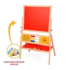 Quadro Educativo Infantil Lousa para Giz e Caneta