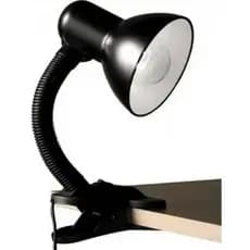 Luminária De Mesa Clip Viking Bivolt Preta 30w Luminatti Escritório Quarto