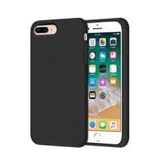 Capa Case Compativel Iphone 7/8 PLUS Silicone Flexivel Pretas