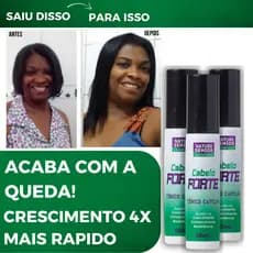 Kit 3 Tonico Spray Crescimento Poderoso deixa Cabelo Saudável e Livre de Quedas,  – Envio Imediato