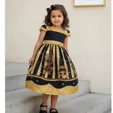 Vestido infantil de festa  MENINA L0L  Luxo Temáticos