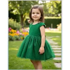 Vestido Infantil menina  Tule com glitter 2 a 5 anos  natal ano novo batizado festas