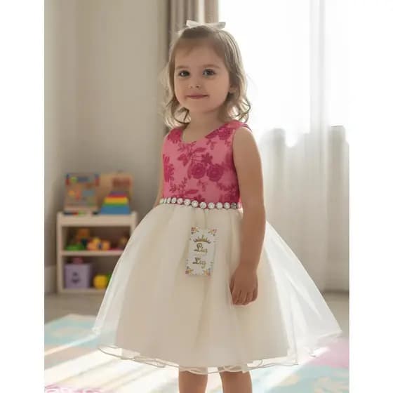 vestido infantil bebê veste 6 meses até 4 anos menina festas ano novo Natal  tule com glitter