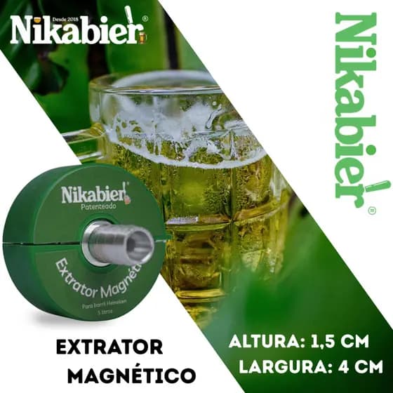 Extrator Magnético Barril 5 Litros Heineken Extração de Chope
