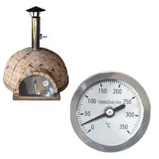 Termômetro Forno Inox Lenha Pizza Pão Iglu 0/350ºc Haste 10cm / 20cm / 30cm