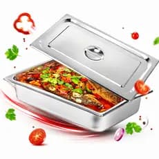 Kit Cuba 1/2x100mm De Inox 304 Com Tampa Restaurante Buffet