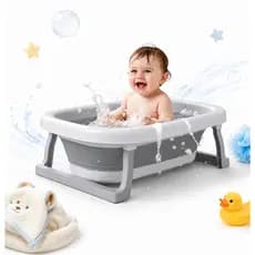Banheira Portátil Infantil Com Termômetro Digital Para Bebe