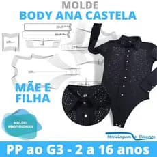 MOLDE BODY CAMISA MAE E FILHA, MODELAGEM&DIVERSOS, CORREIOS