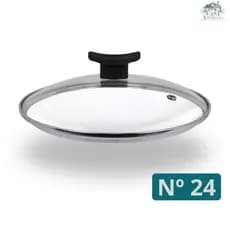 Tampa de Vidro Temperado Premium 24 cm Para Panelas e Frigideiras