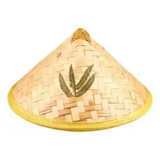Chapéu Chinês Japonês Vietnamita De Bambu Para Fantasia