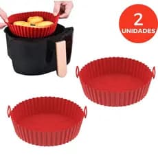 Kit 2 Forma Silicone Para Air Fryer Cesto Para Fritadeira
