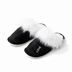 Pantufa Chinelo Pelúcia Feminina Forrada Com Pelinhos Interno Quentinha